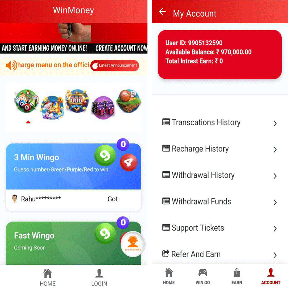 Daman Color Prediction game Source code